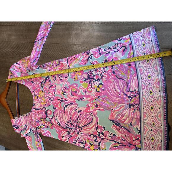 Lilly Pulitzer Emma Open Back Dress in Serene Blue Big Escapade Women’s Small - Picture 10 of 13